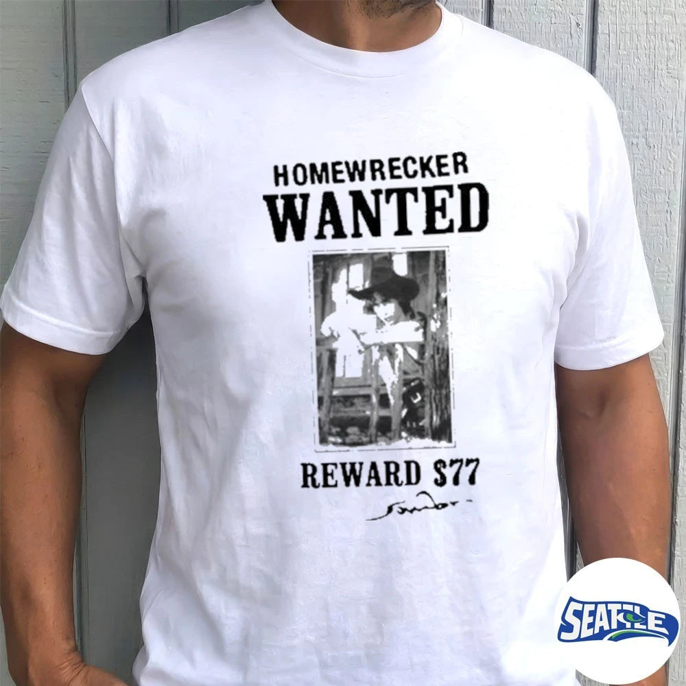 Official Sombr Homewrecker Wanted Reward $77 t-shirt