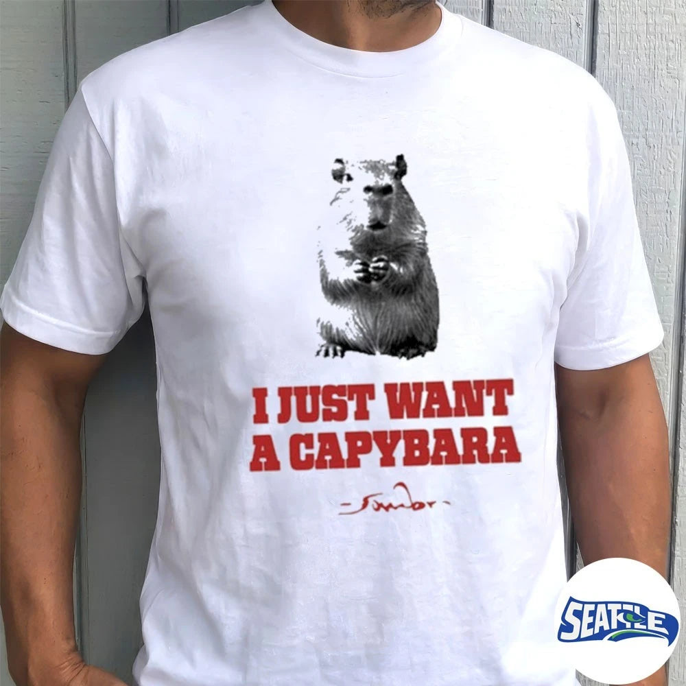 Official Sombr I Just Want A Capybara t-shirt