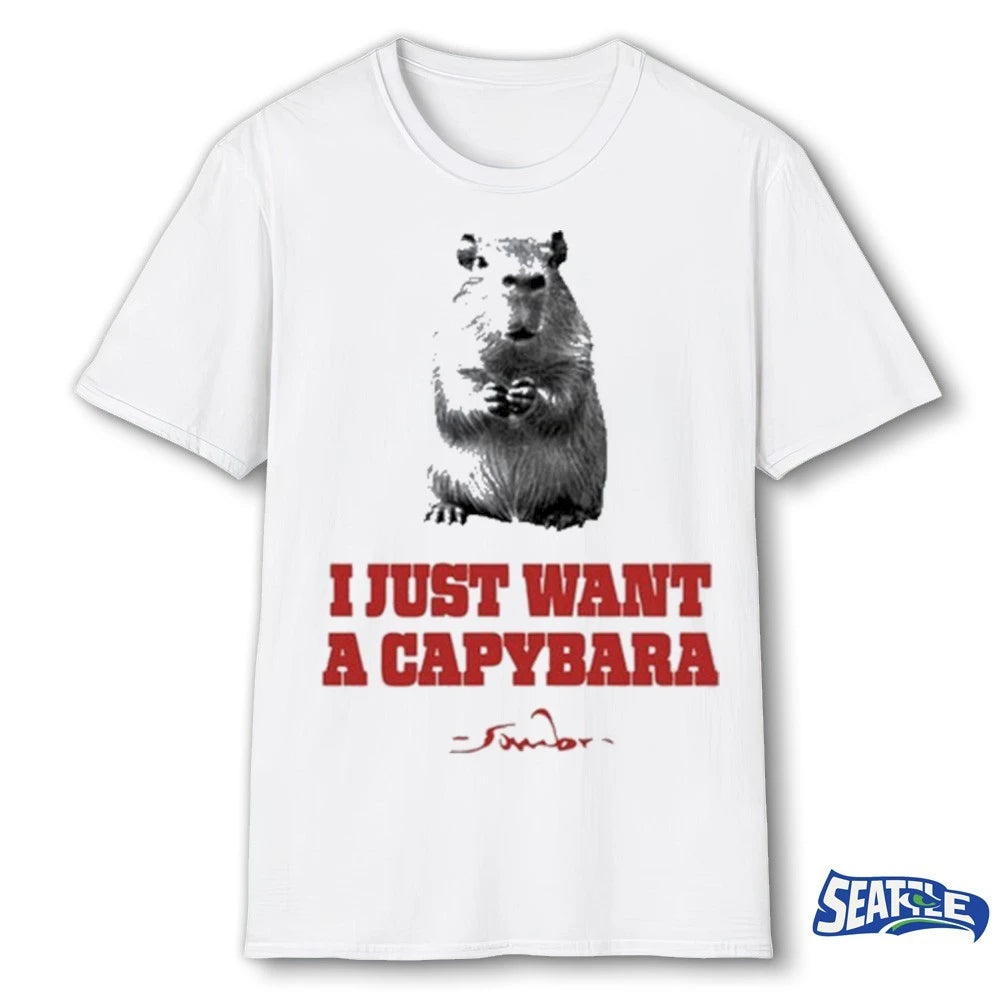 Official Sombr I Just Want A Capybara t-shirt