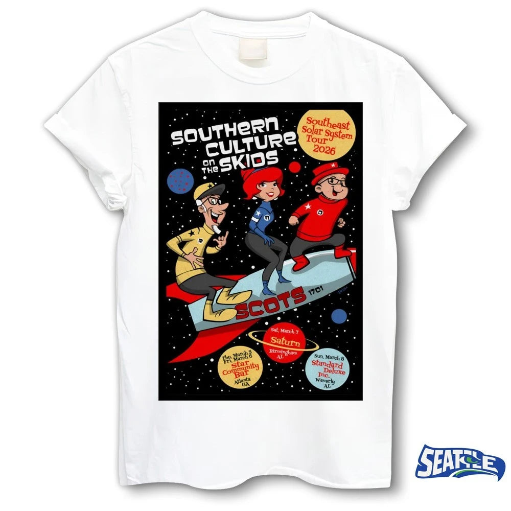 Official Southern Culture On The Skids Southeast Solar System Tour March 2026 Poster t-shirt