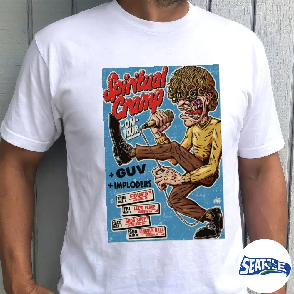 Official Spiritual Cramp On Tour Cleveland OH March 7 2026 Poster t-shirt
