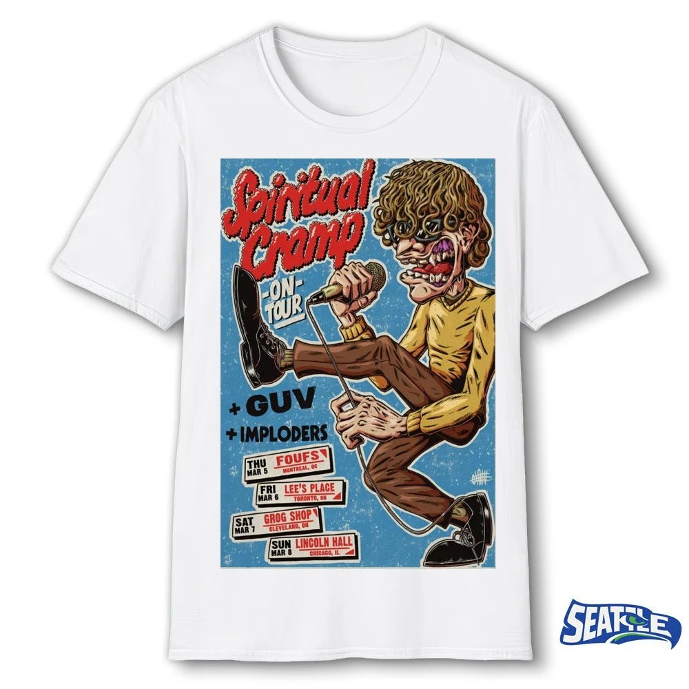 Official Spiritual Cramp On Tour Cleveland OH March 7 2026 Poster t-shirt