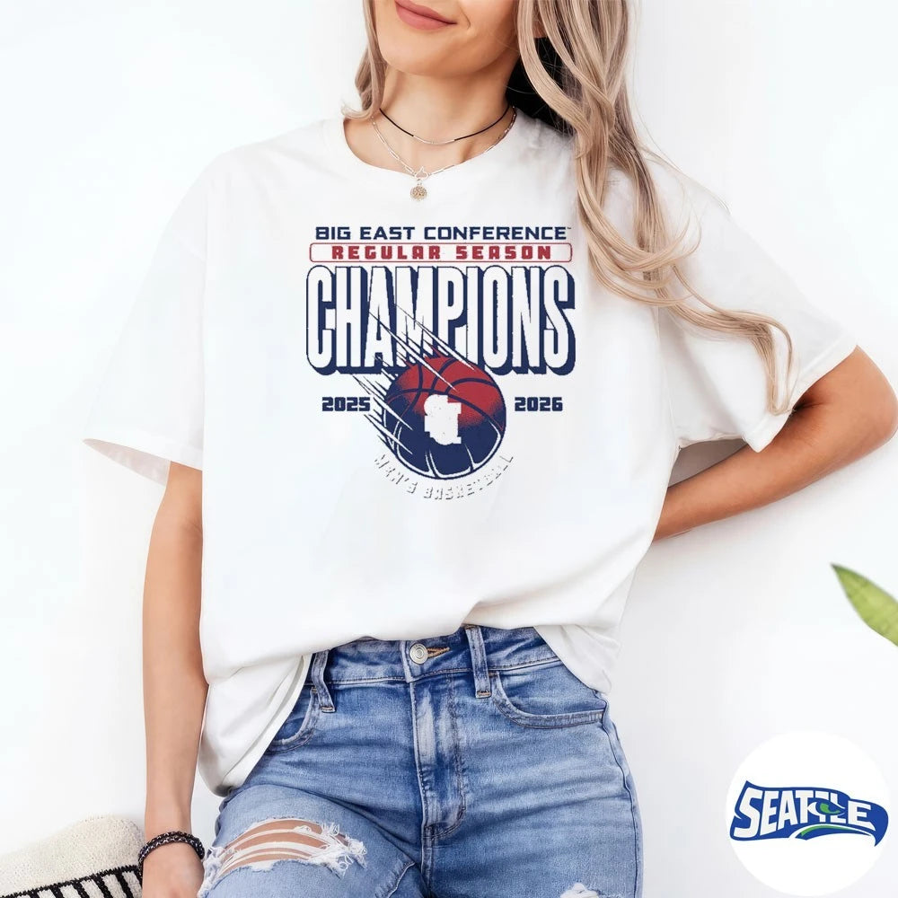 Official St. John’s Men’s Basketball Big East Conference Regular Season Champions 2025-26 t-shirt