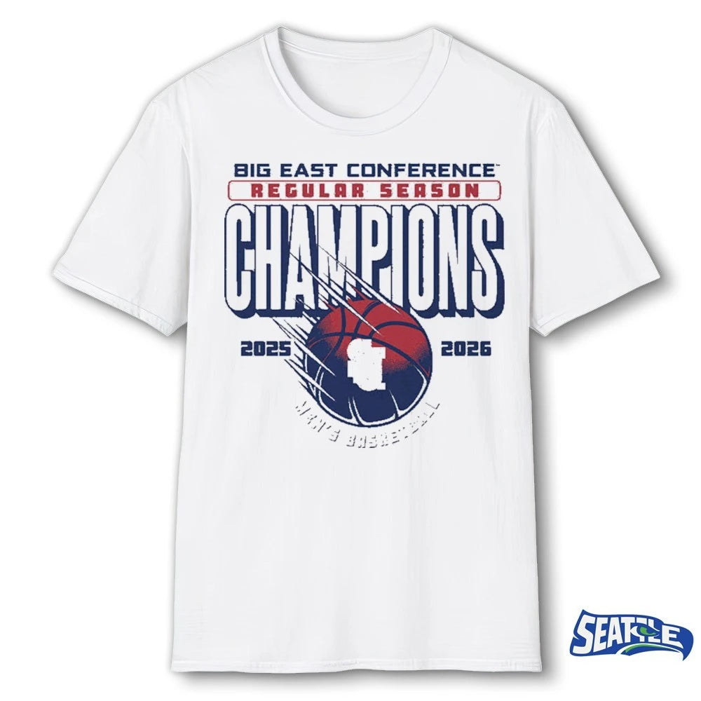 Official St. John’s Men’s Basketball Big East Conference Regular Season Champions 2025-26 t-shirt
