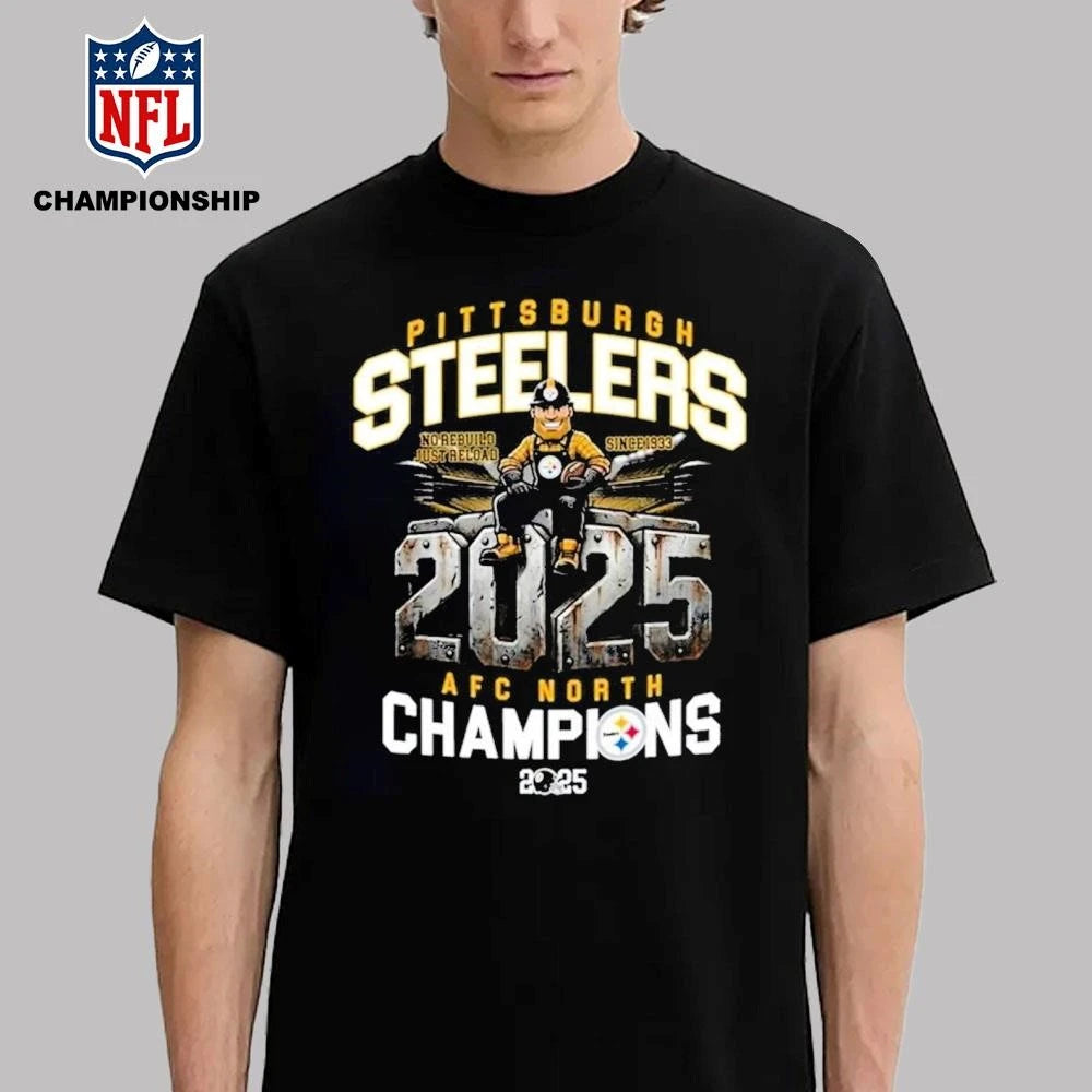 Official Steelers AFC North Division Champions 2025 Shirt