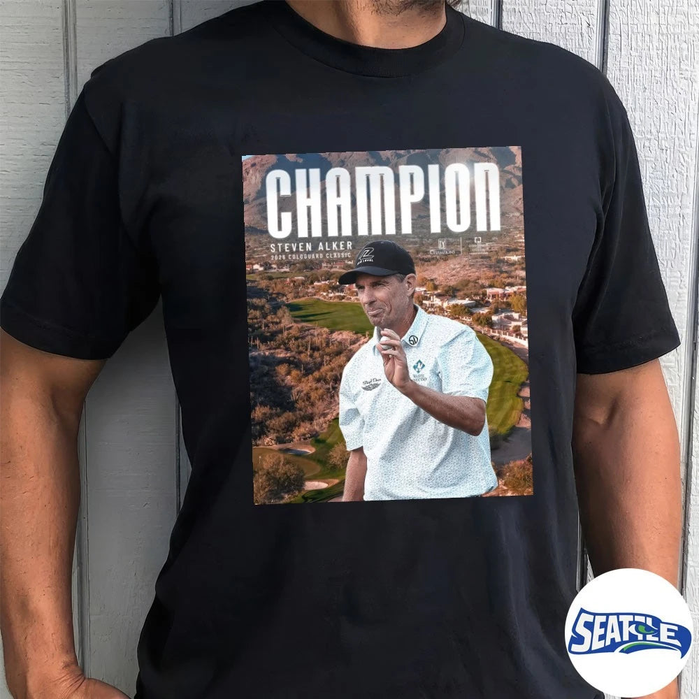Official Steven Alker Win 2026 Cologuard Classic Champions PGA Tour Poster t-shirt