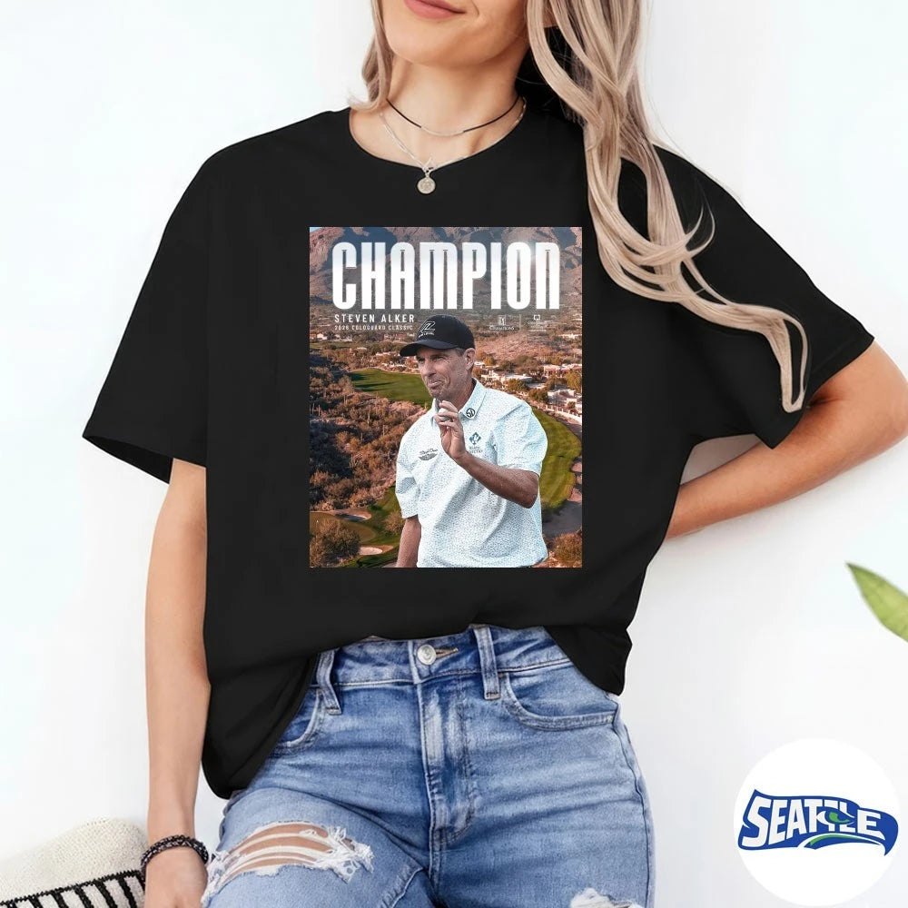 Official Steven Alker Win 2026 Cologuard Classic Champions PGA Tour Poster t-shirt