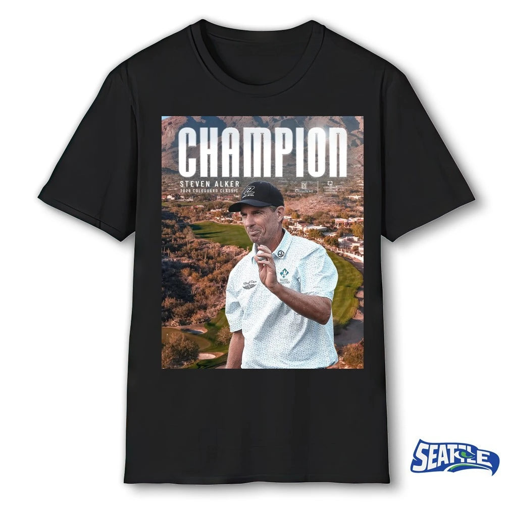 Official Steven Alker Win 2026 Cologuard Classic Champions PGA Tour Poster t-shirt