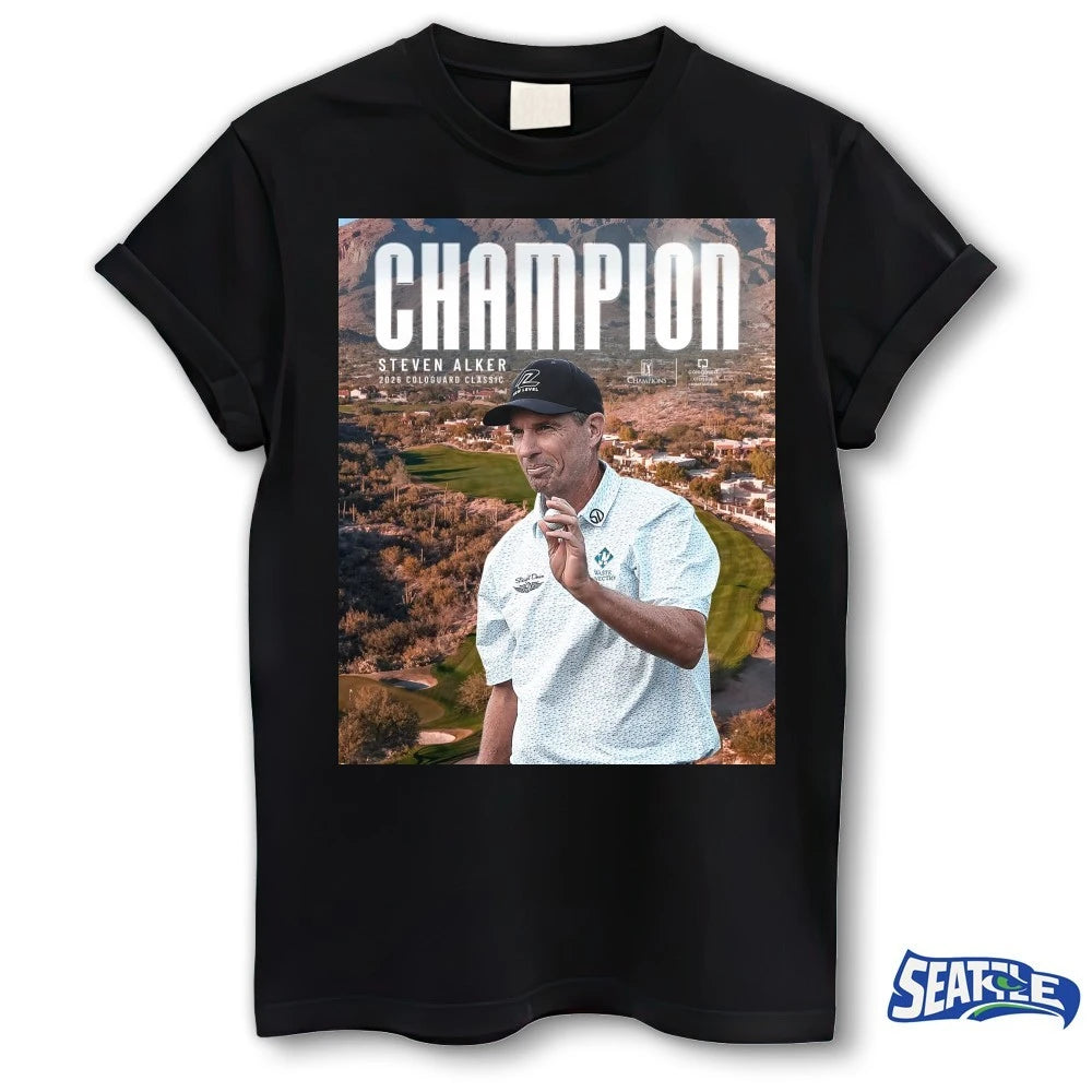 Official Steven Alker Win 2026 Cologuard Classic Champions PGA Tour Poster t-shirt