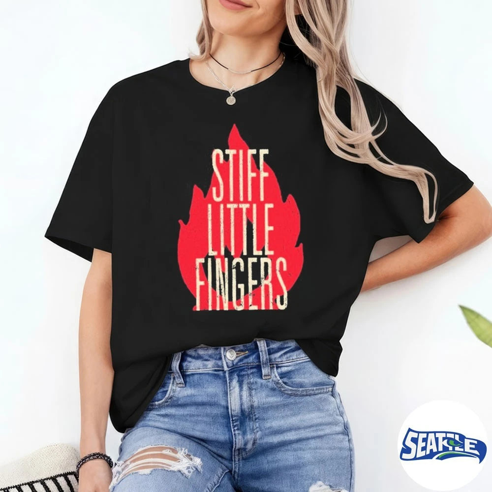 Official Stiff Little Fingers Brixton ’91 Stonewash t-shirt