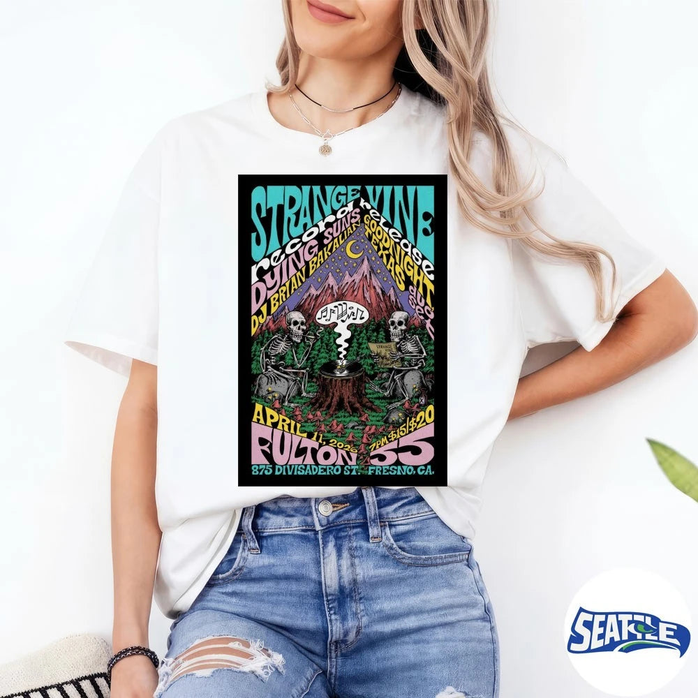 Official Strange Vine Fresno CA On April 11 2026 Poster t-shirt