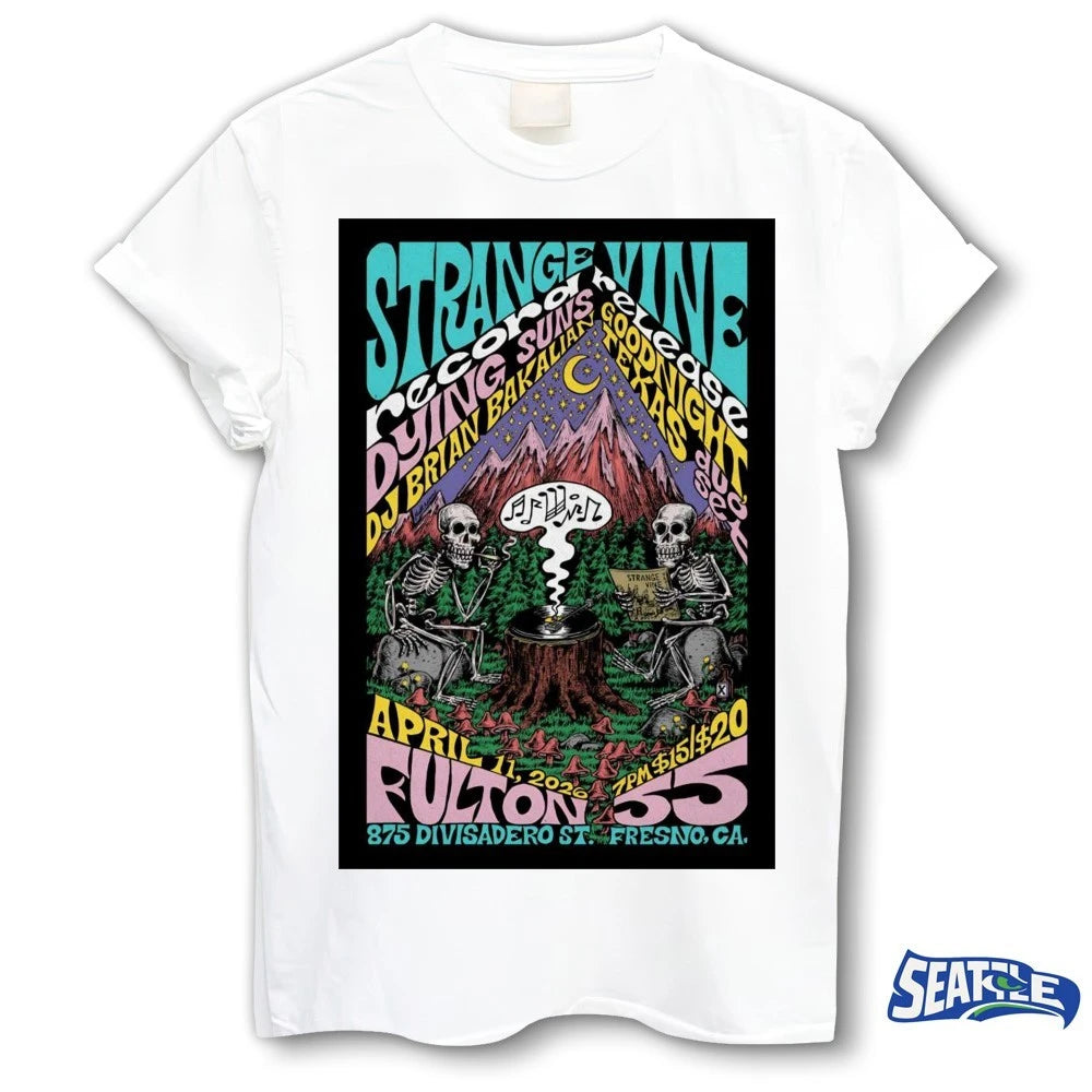 Official Strange Vine Fresno CA On April 11 2026 Poster t-shirt