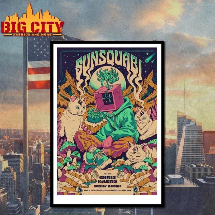 Official Sunsquabi Denver CO On June 13 2026 Poster T-shirt