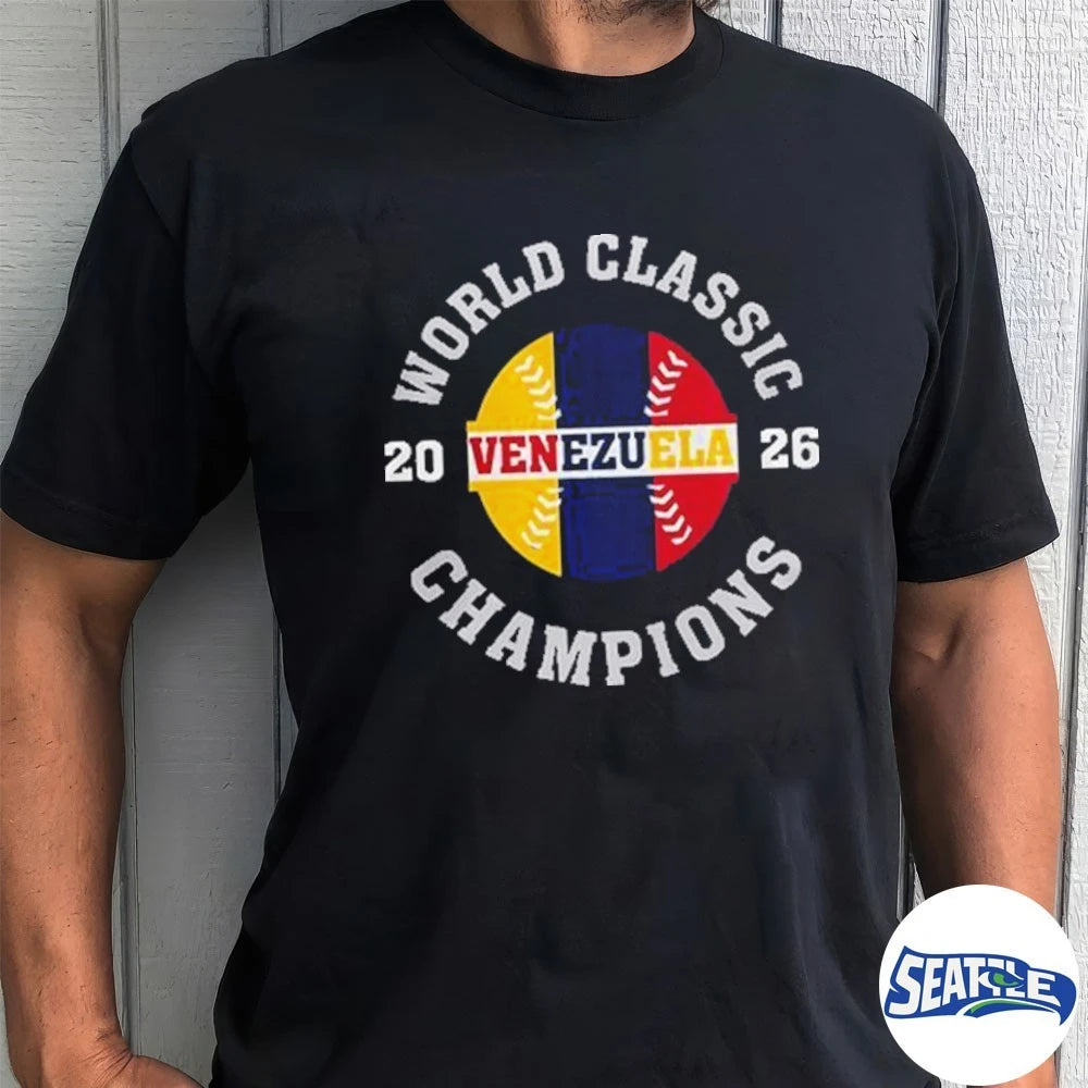 Official Team Venezuela World Baseball Classic 2026 Champions t-shirt