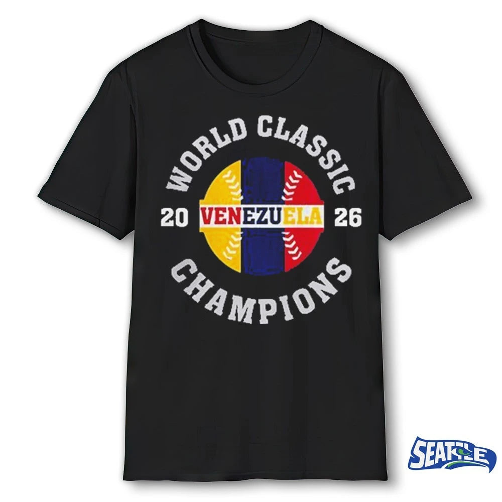 Official Team Venezuela World Baseball Classic 2026 Champions t-shirt