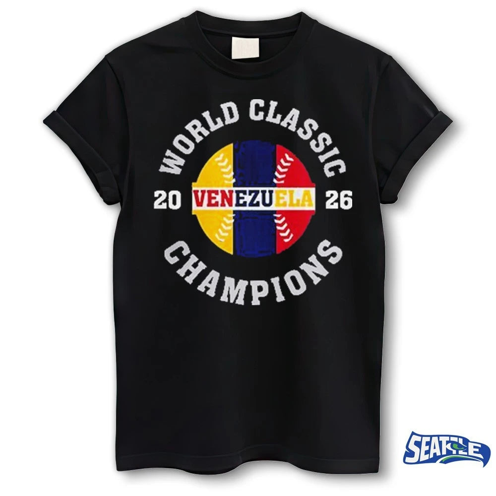 Official Team Venezuela World Baseball Classic 2026 Champions t-shirt