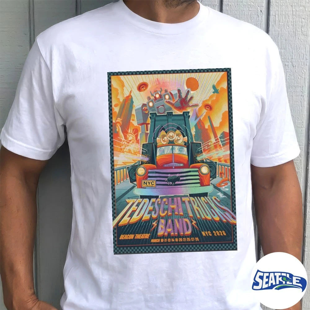 Official Tedeschi Trucks Band Beacon Theatre in NYC March 10-28 2026 Poster t-shirt