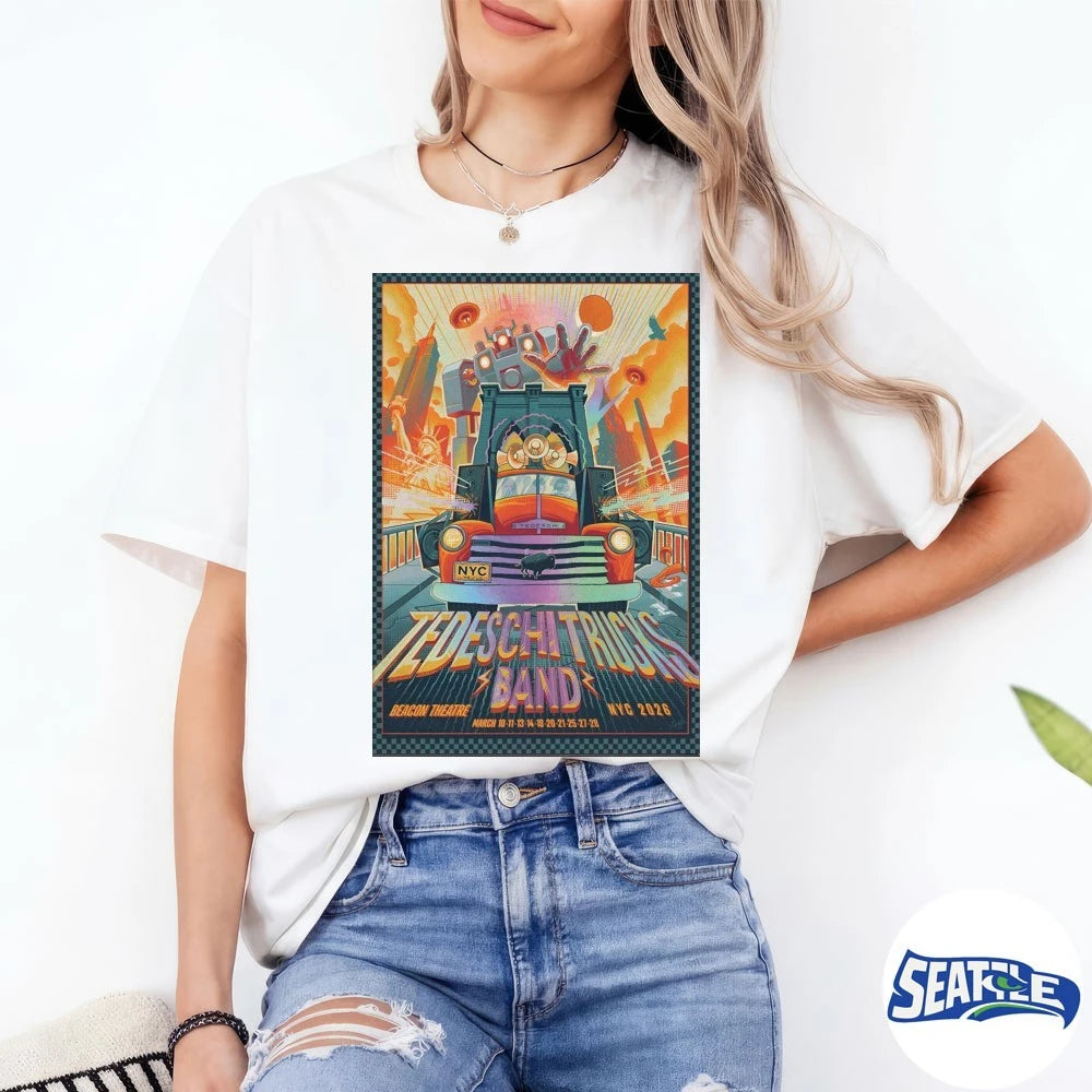 Official Tedeschi Trucks Band Beacon Theatre in NYC March 10-28 2026 Poster t-shirt