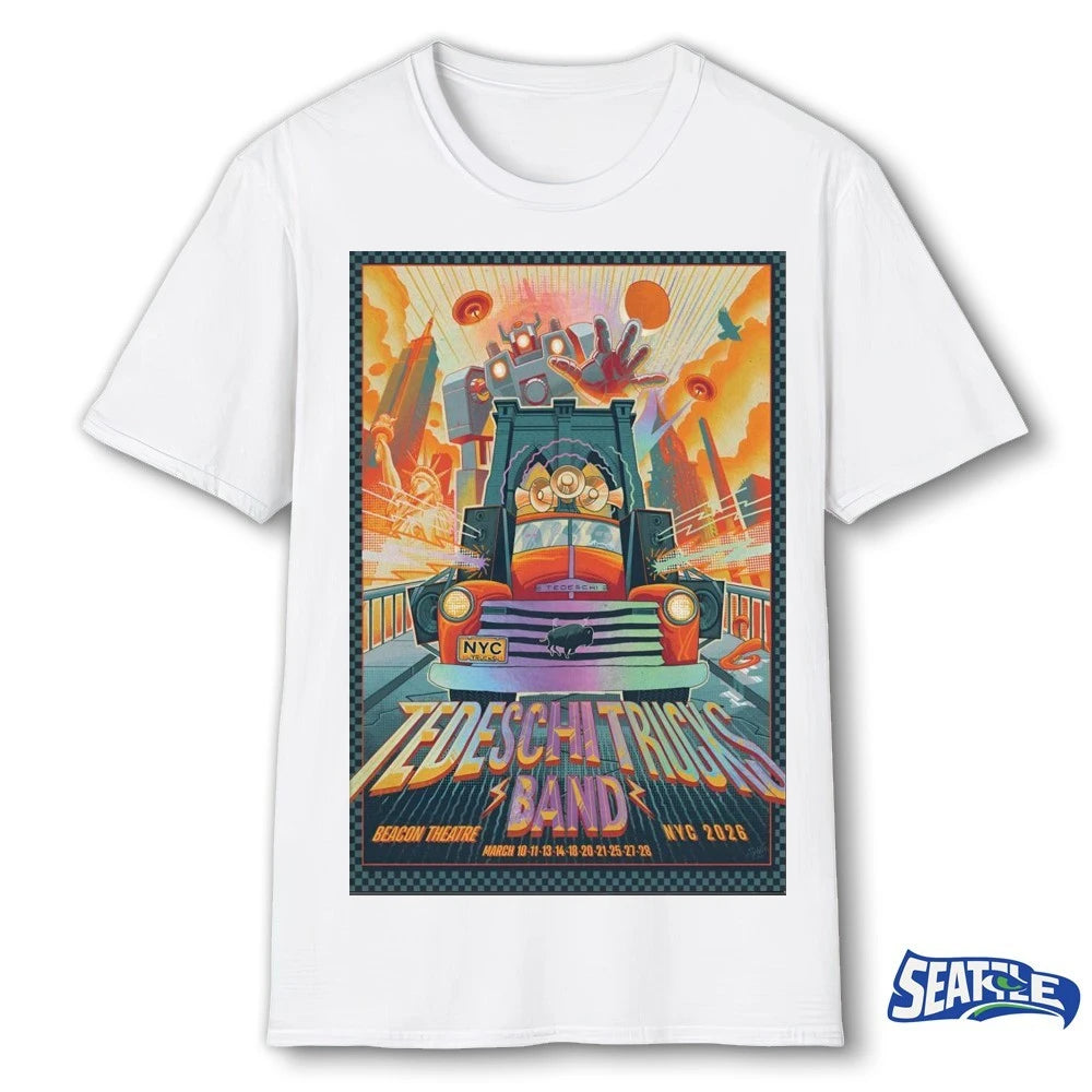 Official Tedeschi Trucks Band Beacon Theatre in NYC March 10-28 2026 Poster t-shirt
