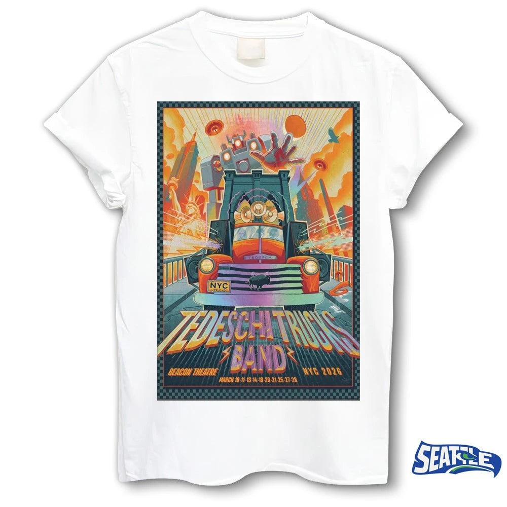 Official Tedeschi Trucks Band Beacon Theatre in NYC March 10-28 2026 Poster t-shirt