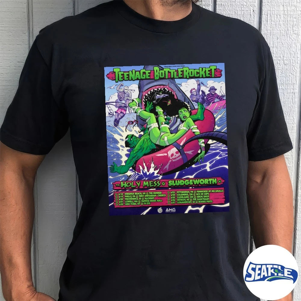 Official Teenage Bottlerocket The Holy Mess Sludgeworth June 2026 Poster t-shirt