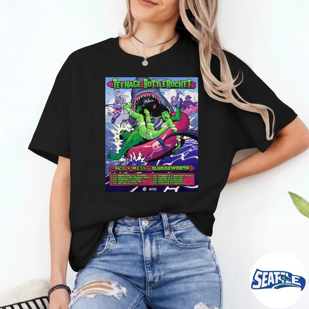 Official Teenage Bottlerocket The Holy Mess Sludgeworth June 2026 Poster t-shirt