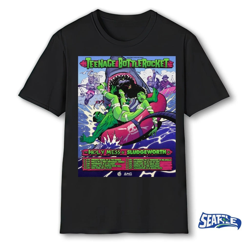 Official Teenage Bottlerocket The Holy Mess Sludgeworth June 2026 Poster t-shirt