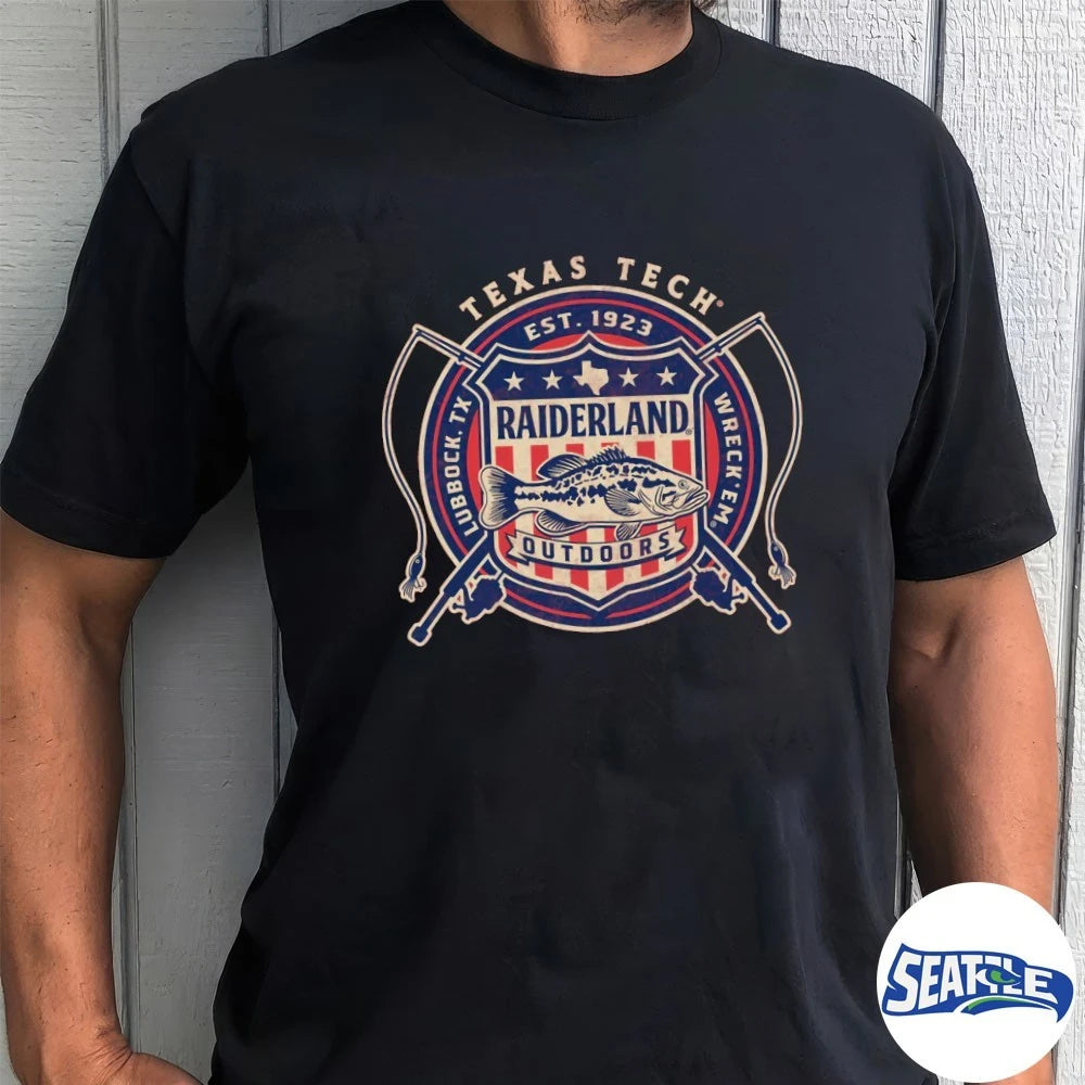 Official Texas Tech Raiderland Outdoors Reel Honor Lubbock, TX Wreck ‘Em t-shirt