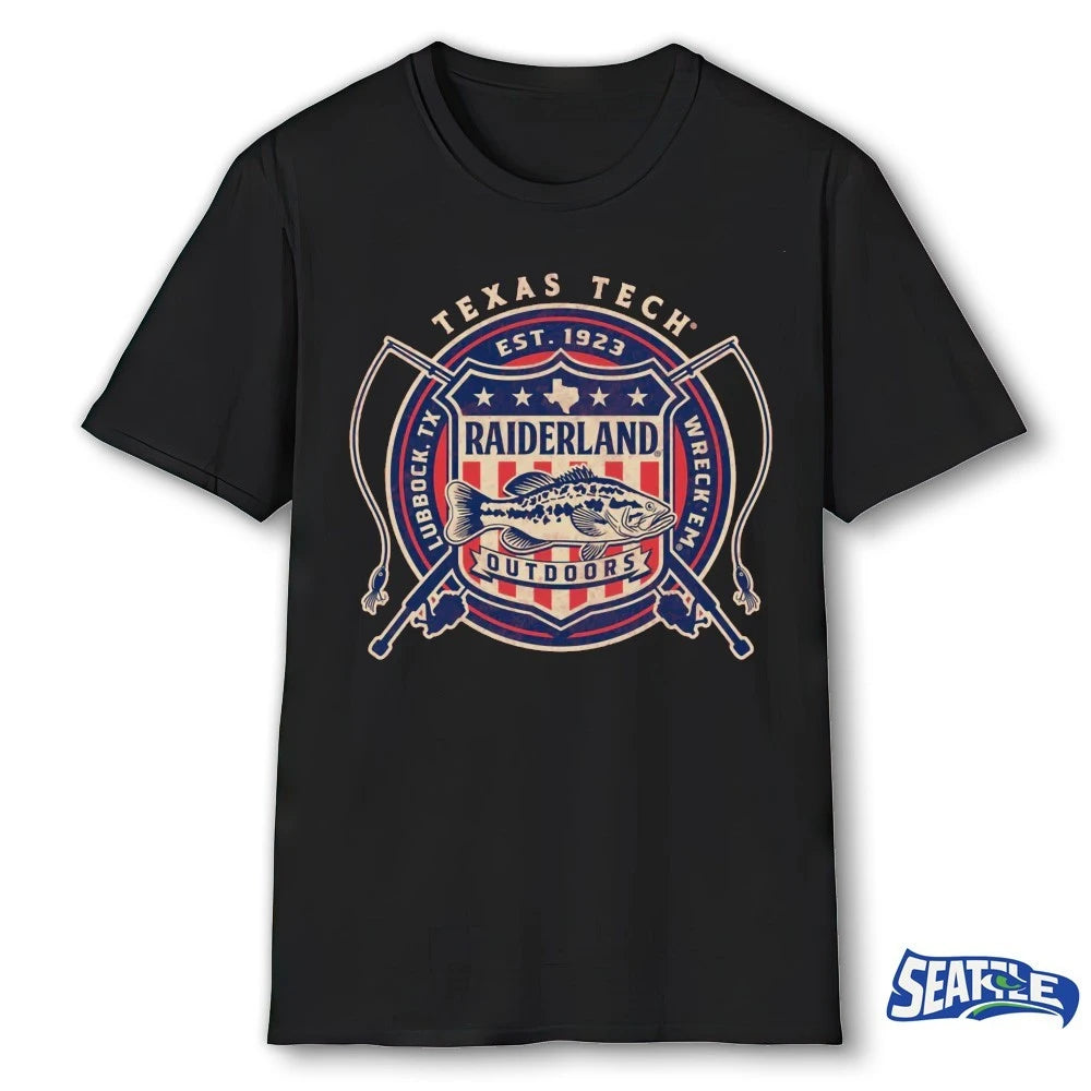 Official Texas Tech Raiderland Outdoors Reel Honor Lubbock, TX Wreck ‘Em t-shirt