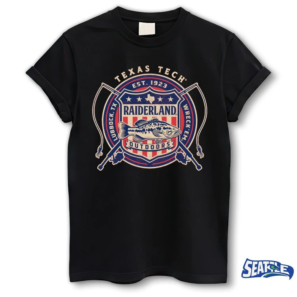 Official Texas Tech Raiderland Outdoors Reel Honor Lubbock, TX Wreck ‘Em t-shirt