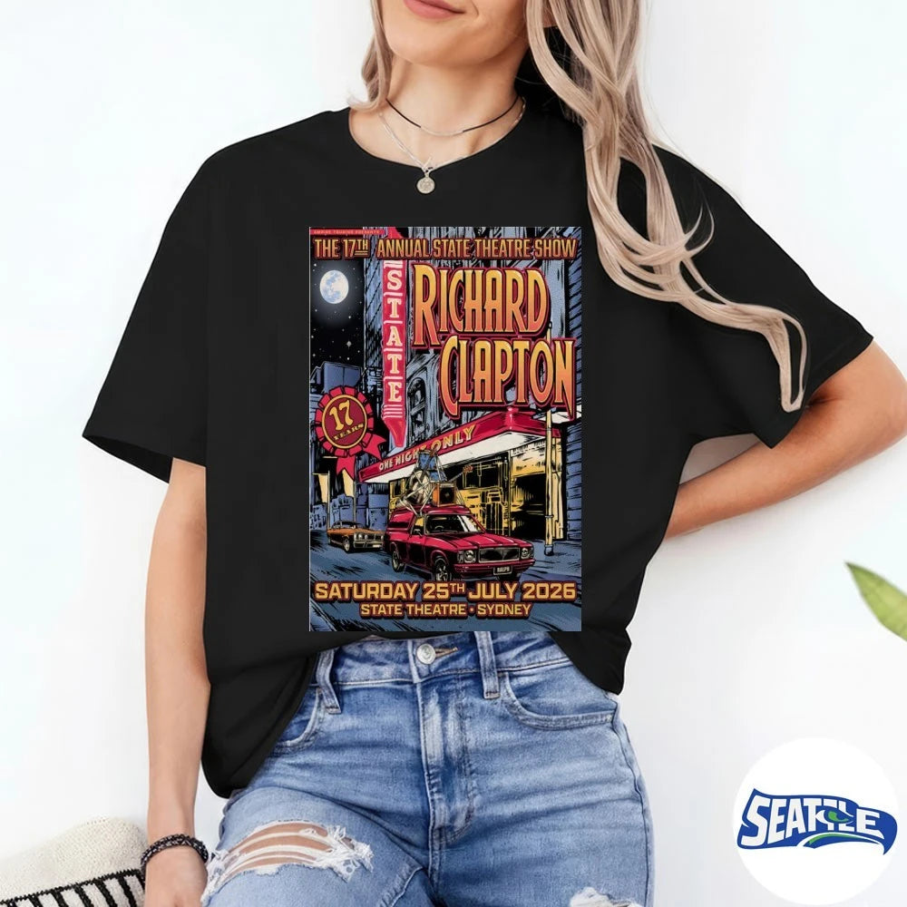 Official The 17th Annual State Theatre Show Richard Clapton Sydney AUS July 25 2026 Poster t-shirt