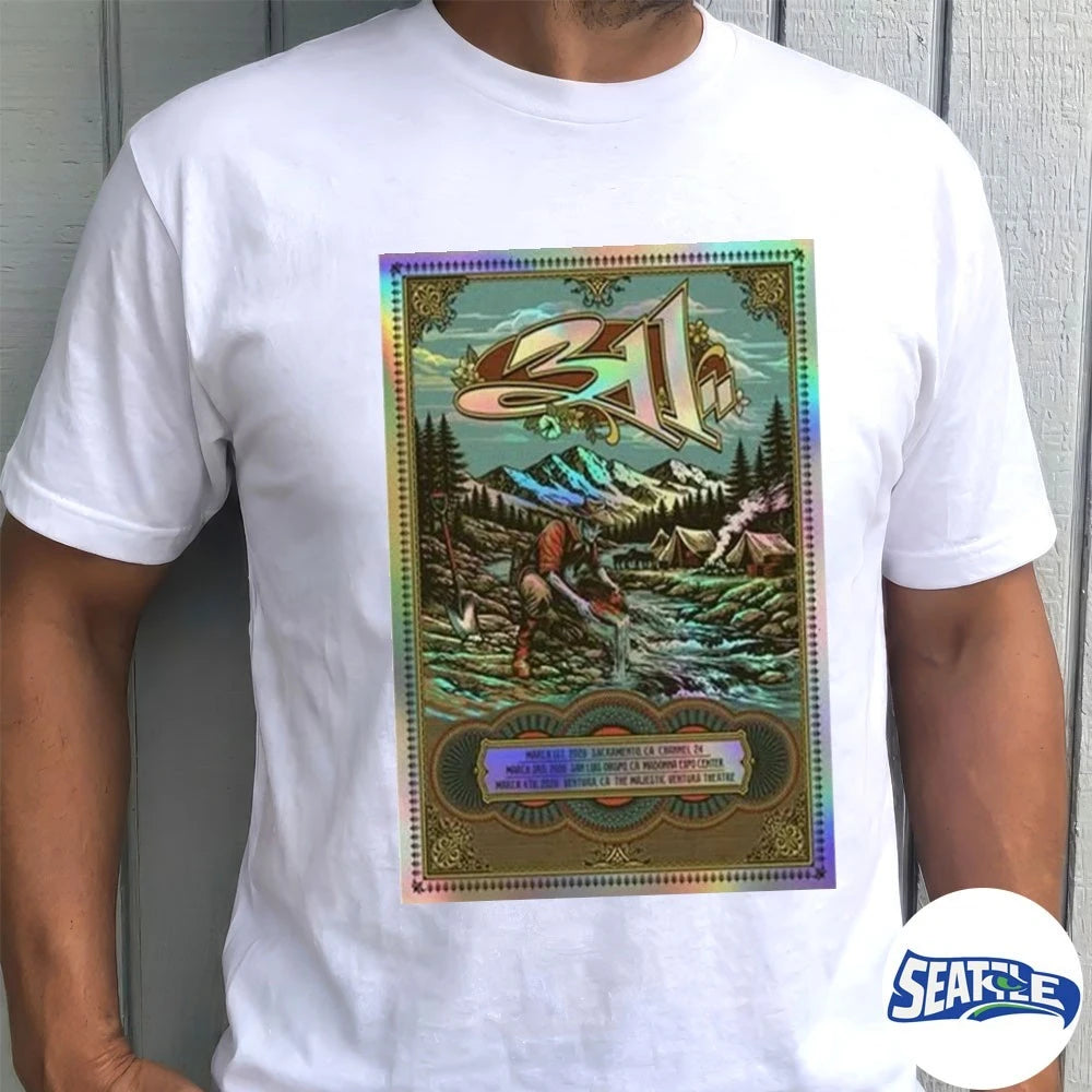 Official The 311 March 1 2026 Sacramento CA Poster t-shirt