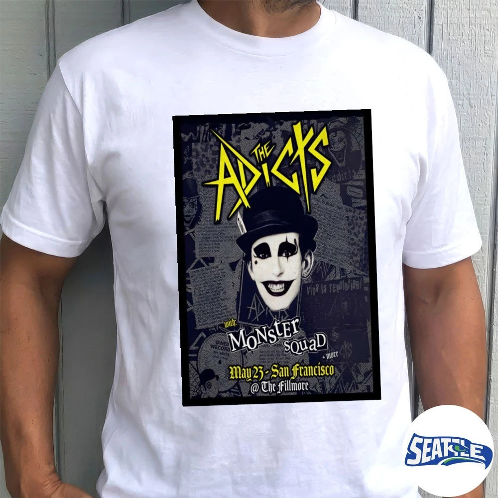 Official The Adicts San Francisco CA The Fillmore May 23 2026 Poster t-shirt