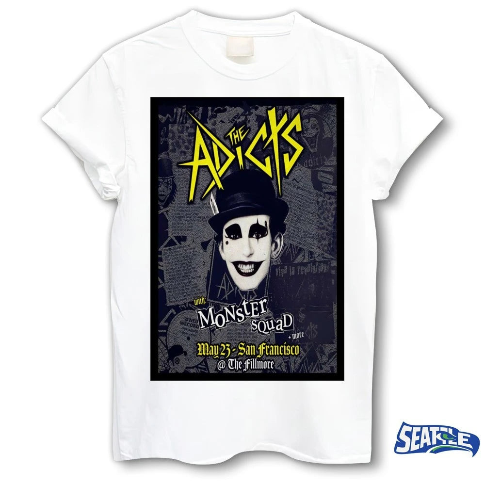 Official The Adicts San Francisco CA The Fillmore May 23 2026 Poster t-shirt