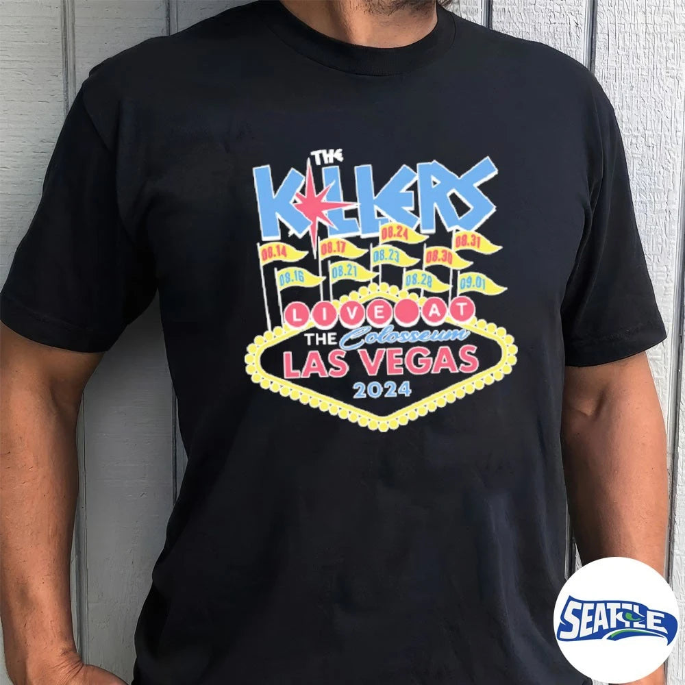 Official The Killers Live At The Colosseum Las Vegas t-shirt