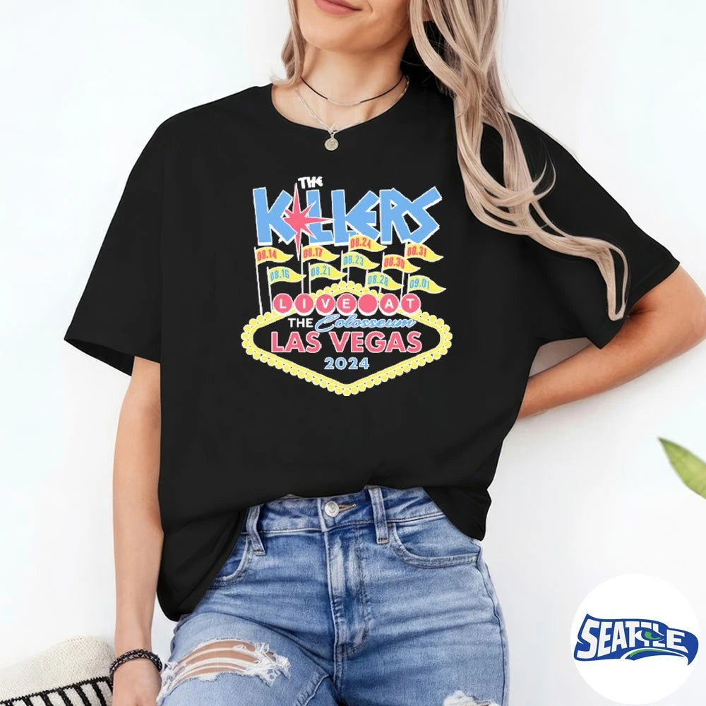 Official The Killers Live At The Colosseum Las Vegas t-shirt