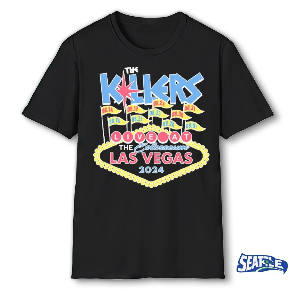 Official The Killers Live At The Colosseum Las Vegas t-shirt