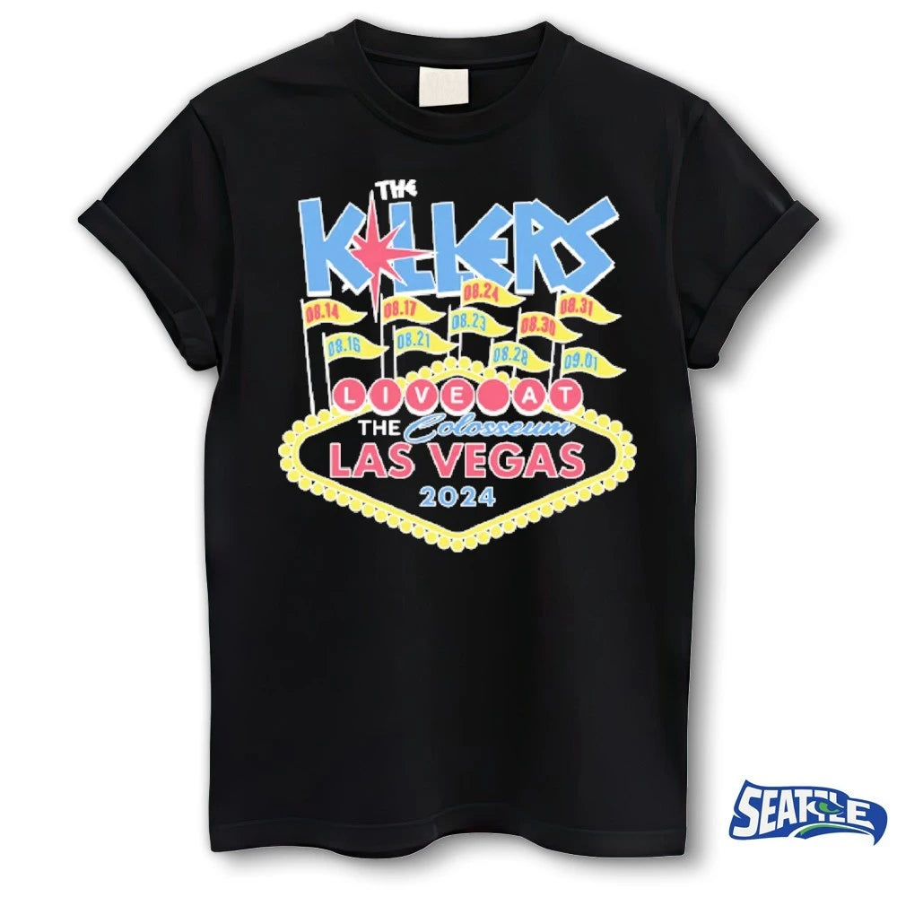 Official The Killers Live At The Colosseum Las Vegas t-shirt