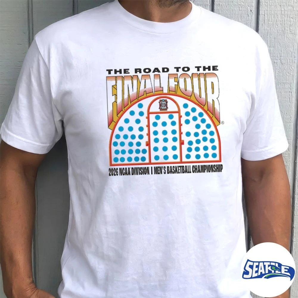 Official The Road To The Final Four 2026 NCAA Division I Men’s Basketball Tournament March Madness Championship t-shirt