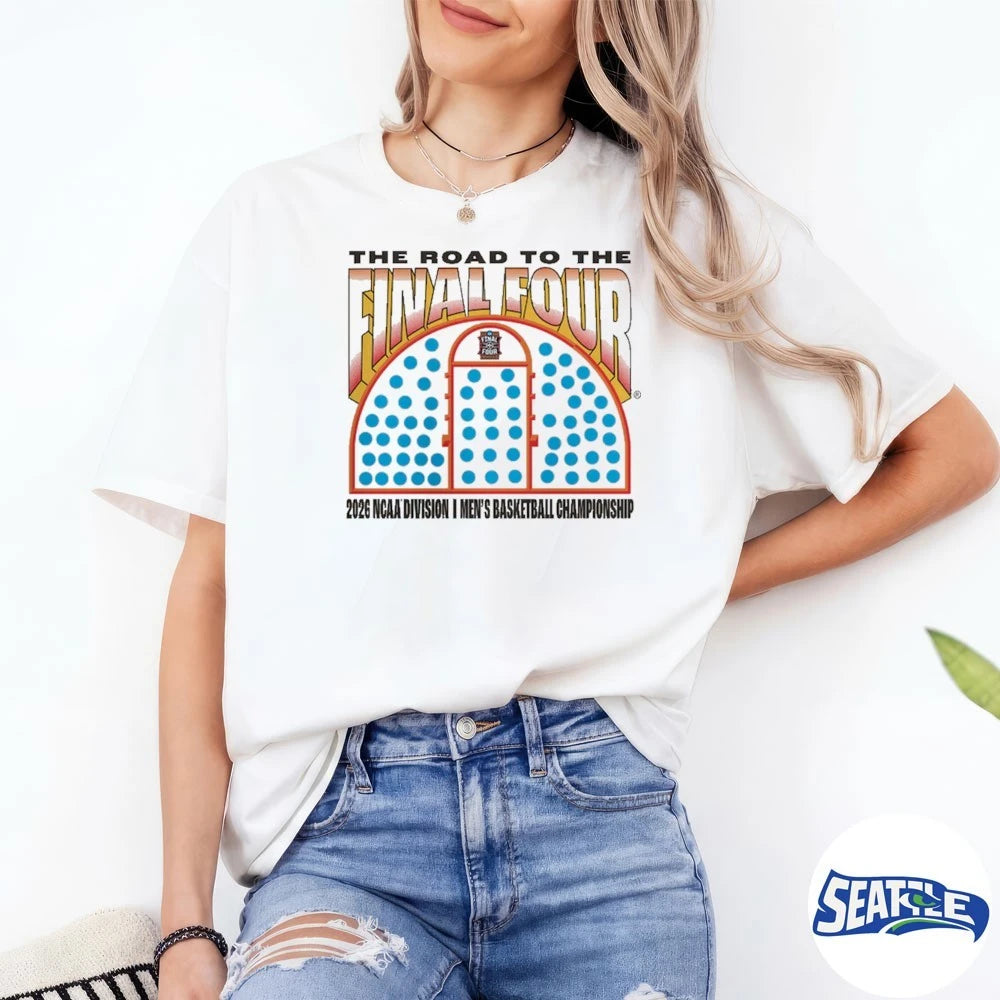 Official The Road To The Final Four 2026 NCAA Division I Men’s Basketball Tournament March Madness Championship t-shirt