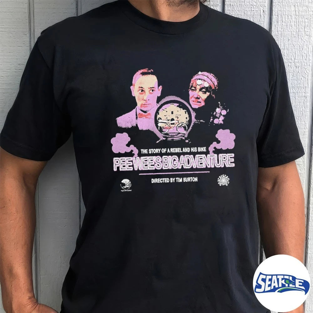 Official The Story Of A Rebel And His Bike Pee Wee’s Big Adventure t-shirt