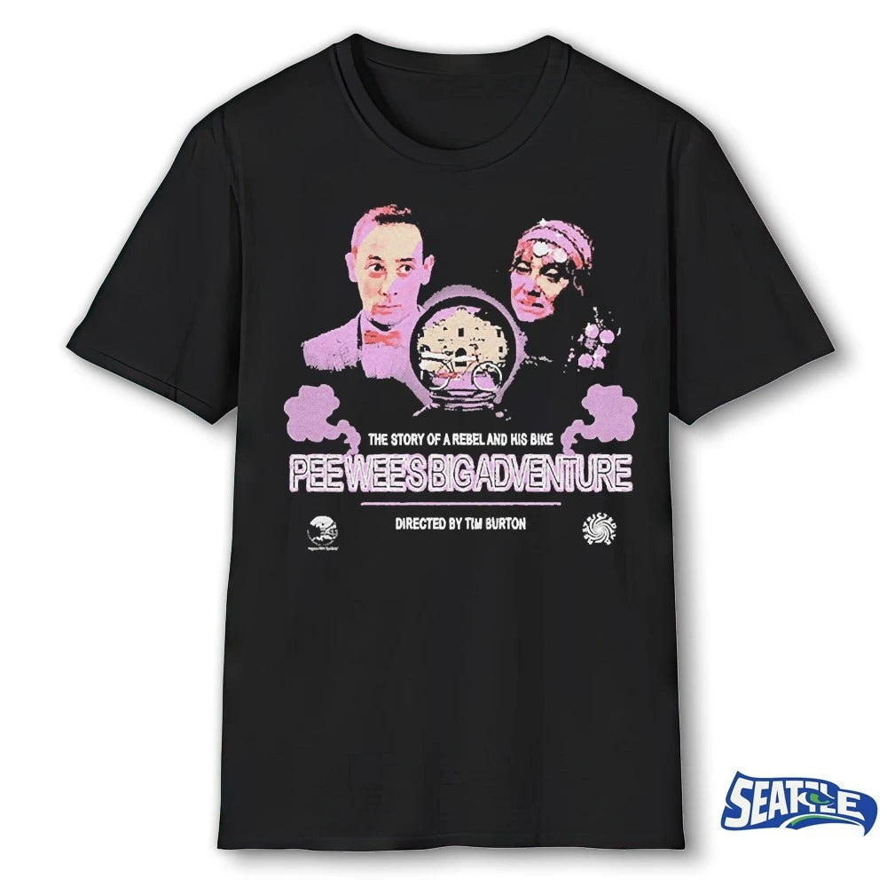Official The Story Of A Rebel And His Bike Pee Wee’s Big Adventure t-shirt