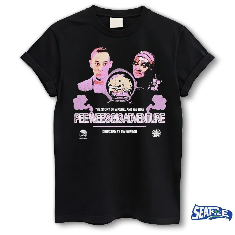 Official The Story Of A Rebel And His Bike Pee Wee’s Big Adventure t-shirt