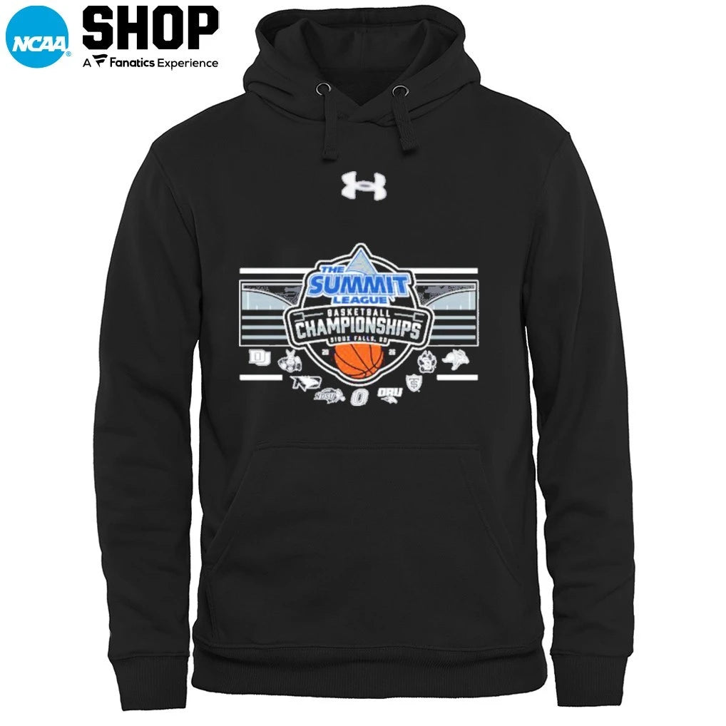 Official The Summit League Basketball Championships Sioux Falls Sd 2026 9 Teams T-Shirt