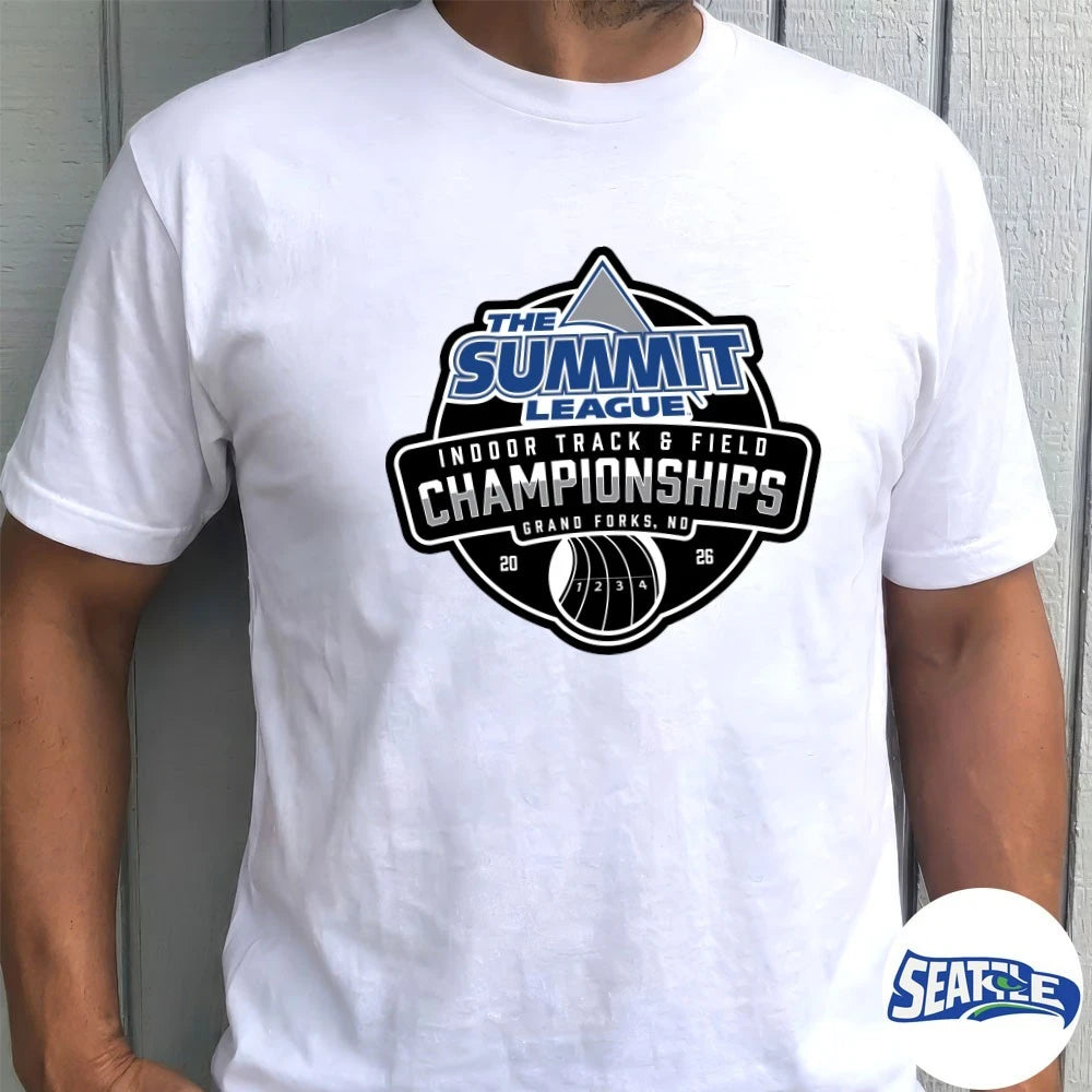 Official The Summit League Indoor Track &amp; Field Championships Grand Forks ND 2026 t-shirt