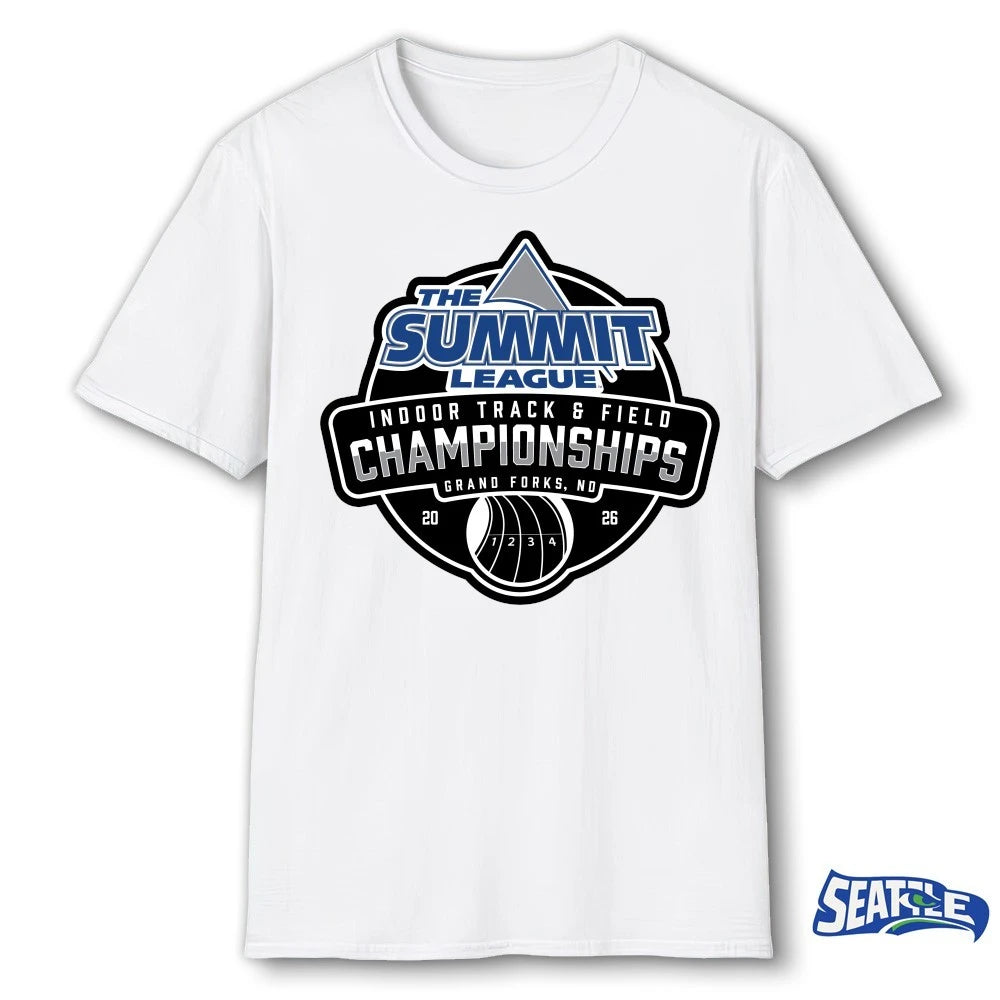 Official The Summit League Indoor Track &amp; Field Championships Grand Forks ND 2026 t-shirt