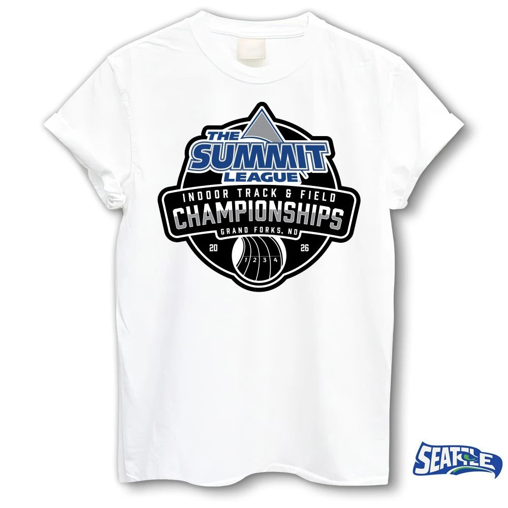 Official The Summit League Indoor Track &amp; Field Championships Grand Forks ND 2026 t-shirt