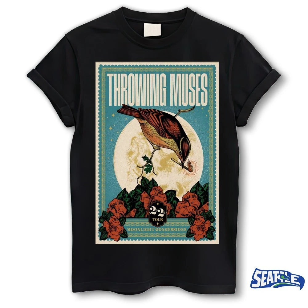 Official Throwing Muses Moonlight Concessions 2026 Tour Poster t-shirt