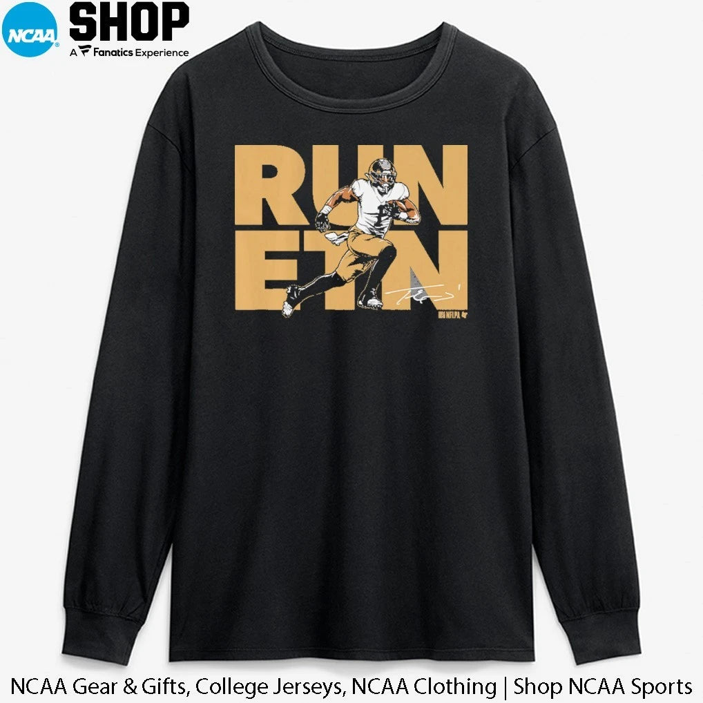 Official Travis Etienne Run ETN NOLA Signature T-Shirt