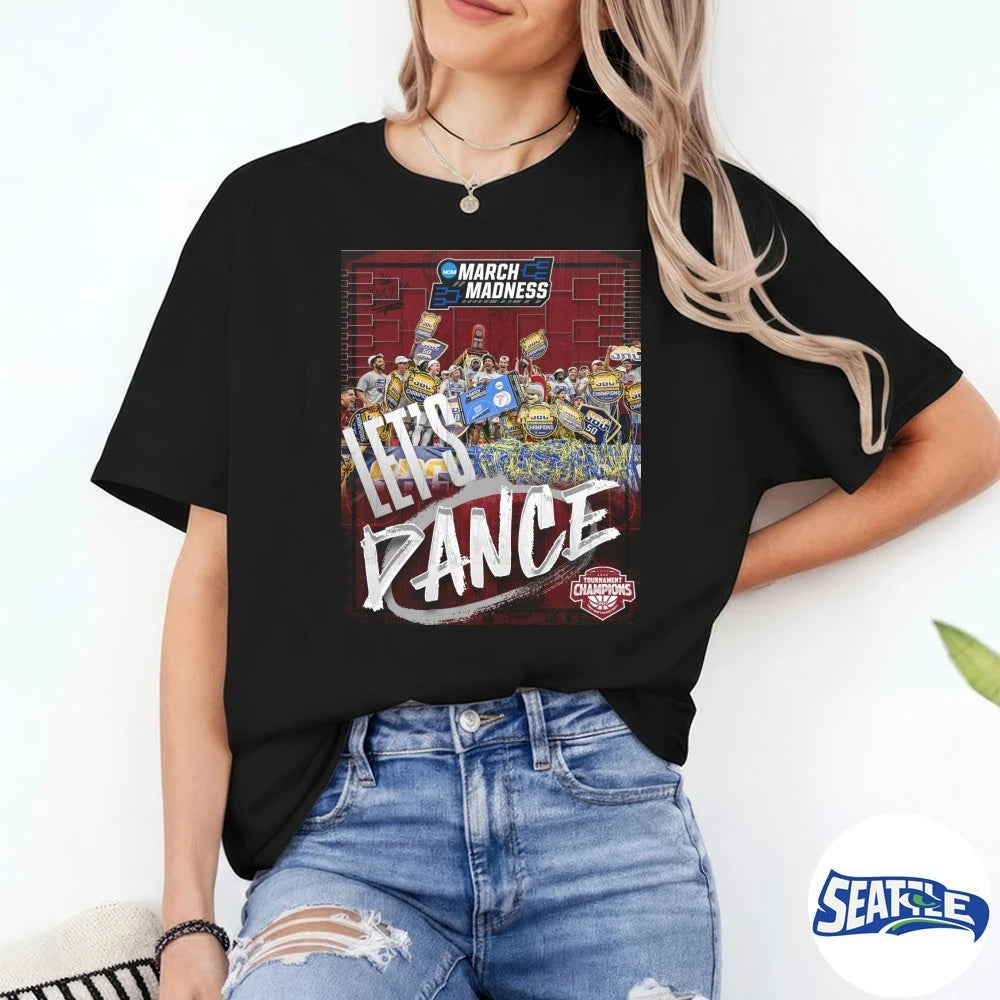 Official Troy Trojans Men’s Basketball Let’s Dance 2026 March Madness Tournament Champions Poster t-shirt